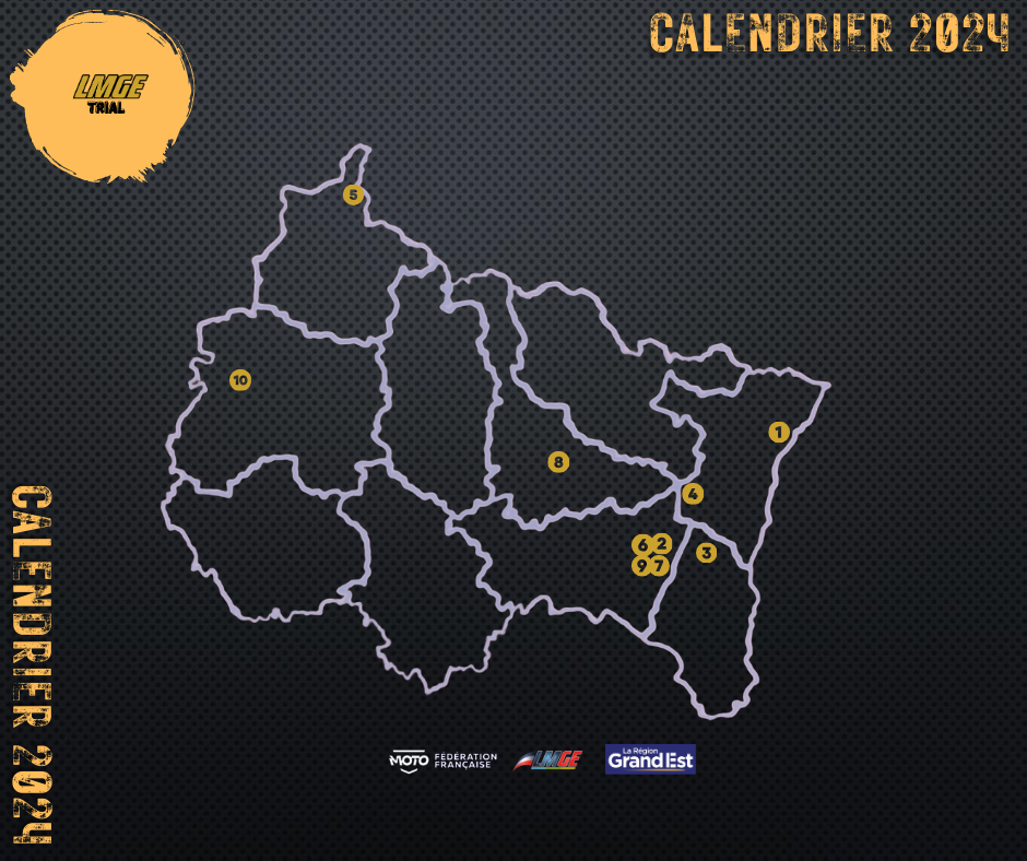 TRIAL - CALENDRIER 2024 - Ligue Motocycliste du Grand Est