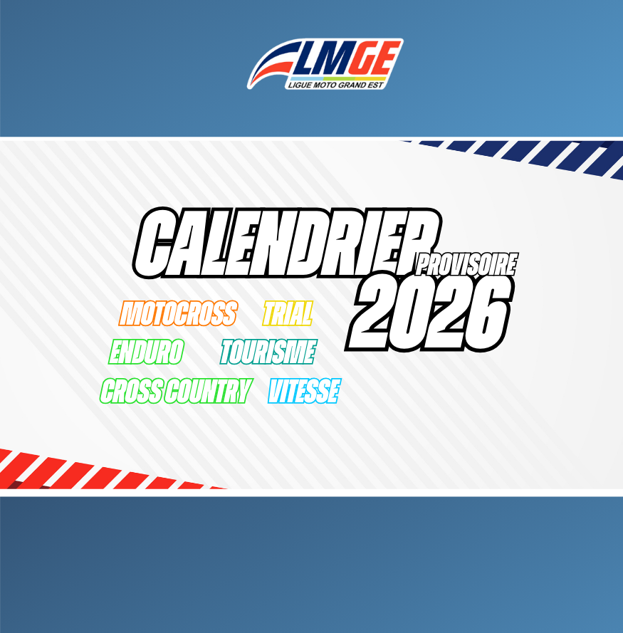 SAISON 2026 – DÉCOUVREZ LES NOUVEAUX CALENDRIERS